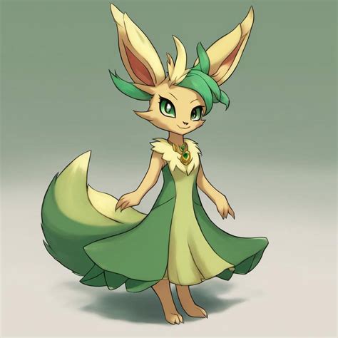 anthro leafeon|Anthro Leafeon by Shadow.